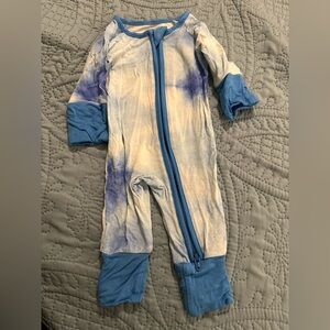 Little Sleepies Blue and White Pajamas